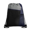 Tri-Colored Mesh Pocket Drawstring Backpack (Ocean) | https://www.bestnamebadges.com