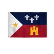 World Flag - Acadiana | https://www.bestnamebadges.com