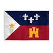 World Flag - Acadiana | https://www.bestnamebadges.com