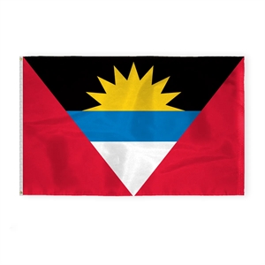 World Flag - Antigua & Barbuda | https://www.bestnamebadges.com