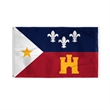World Flag - Acadiana | https://www.bestnamebadges.com