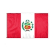 World Flag - Peru With Seal | https://www.bestnamebadges.com