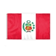 World Flag - Peru With Seal | https://www.bestnamebadges.com