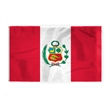 World Flag - Peru With Seal | https://www.bestnamebadges.com