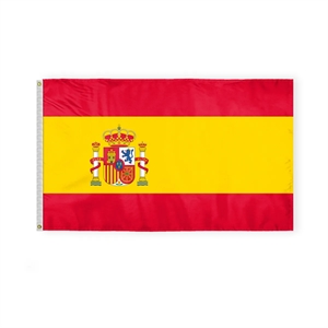 World Flag - Spain With Seal | https://www.bestnamebadges.com