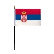 World Flag - Serbia With Seal | https://www.bestnamebadges.com