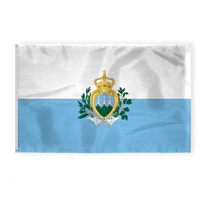 World Flag - San Marino With Seal | https://www.bestnamebadges.com