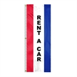 8' x 28" (3) Sewn Stripes Vertical Message Flag | https://www.bestnamebadges.com