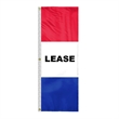 8' x 28" (3) Sewn Stripes Horizontal Message Flags | https://www.bestnamebadges.com