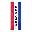 8' x 28" (3) Sewn Stripes Vertical Message Flag | https://www.bestnamebadges.com