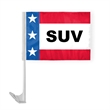 12" x 16" Patriotic Message Car Flag - ePoly | https://www.bestnamebadges.com