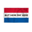 Sewn Stripes Horizontal Message Flags 3' x 5' | https://www.bestnamebadges.com