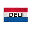 Sewn Stripes Horizontal Message Flags 3' x 5' | https://www.bestnamebadges.com