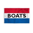 Sewn Stripes Horizontal Message Flags 3' x 5' | https://www.bestnamebadges.com