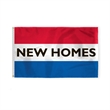 Sewn Stripes Horizontal Message Flags 3' x 5' | https://www.bestnamebadges.com