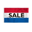 Sewn Stripes Horizontal Message Flags 3' x 5' | https://www.bestnamebadges.com