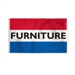 Sewn Stripes Horizontal Message Flags 3' x 5' | https://www.bestnamebadges.com