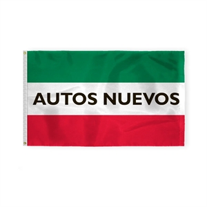 Spanish Sewn Stripes Horizontal Message Flags 3' x 5' | https://www.bestnamebadges.com
