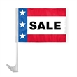 12" x 16" Patriotic Message Car Flag - wPoly | https://www.bestnamebadges.com