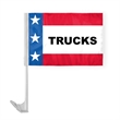 12" x 16" Patriotic Message Car Flag - wPoly | https://www.bestnamebadges.com