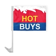 12" x 16" Advertising Car Flag - ePoly | https://www.bestnamebadges.com