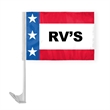 12" x 16" Patriotic Message Car Flag - wPoly | https://www.bestnamebadges.com
