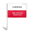 12" x 16" Advertising Car Flag - ePoly | https://www.bestnamebadges.com