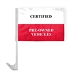 12" x 16" Advertising Car Flag - wPoly | https://www.bestnamebadges.com