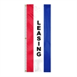 8' x 28" (3) Sewn Stripes Vertical Message Flag | https://www.bestnamebadges.com