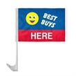 12" x 16" Advertising Car Flag - wPoly | https://www.bestnamebadges.com