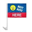 12" x 16" Advertising Car Flag - ePoly | https://www.bestnamebadges.com
