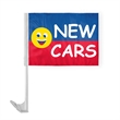 12" x 16" Advertising Car Flag - ePoly | https://www.bestnamebadges.com