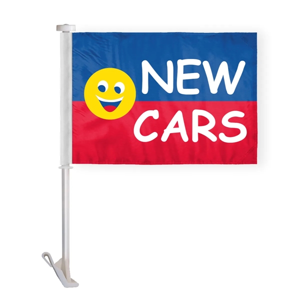 10.5" x 15" Advertising Car Flag - wPoly 1 Ply