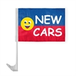 12" x 16" Advertising Car Flag - wPoly | https://www.bestnamebadges.com