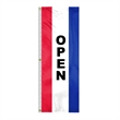 8' x 28" (3) Sewn Stripes Vertical Message Flag | https://www.bestnamebadges.com