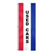 8' x 28" (3) Sewn Stripes Vertical Message Flag | https://www.bestnamebadges.com