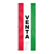 8' x 28" (3) Sewn Stripes Vertical Message Flag | https://www.bestnamebadges.com