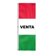 8' x 28" (3) Sewn Stripes Horizontal Message Flags | https://www.bestnamebadges.com