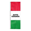 8' x 28" (3) Sewn Stripes Horizontal Message Flags | https://www.bestnamebadges.com