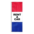 8' x 28" (3) Sewn Stripes Horizontal Message Flags | https://www.bestnamebadges.com
