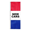 8' x 28" (3) Sewn Stripes Horizontal Message Flags | https://www.bestnamebadges.com