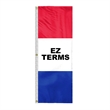 8' x 28" (3) Sewn Stripes Horizontal Message Flags | https://www.bestnamebadges.com