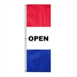 8' x 28" (3) Sewn Stripes Horizontal Message Flags | https://www.bestnamebadges.com