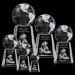 Globe on Tall Base 3D | https://www.bestnamebadges.com