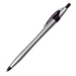 Silver Barrel European Design Ballpoint Pen w/Color Accents | https://www.bestnamebadges.com