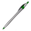 Silver Barrel European Design Ballpoint Pen w/Color Accents | https://www.bestnamebadges.com