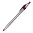 Silver Barrel European Design Ballpoint Pen w/Color Accents | https://www.bestnamebadges.com