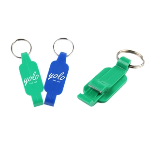 MOQ 50 Portable ABS Bottle Opener W/ Key Chain