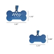 Pets Nameplate Bone Shape ID Tags Metal Customize | https://www.bestnamebadges.com