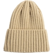 Striped Cuffed Knitted Beanie With Custom Logo | https://www.bestnamebadges.com